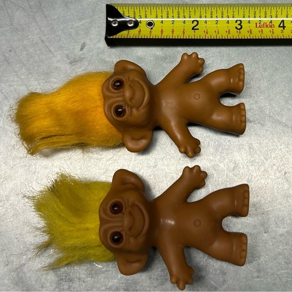 Lot of Trolls Vintage and Modern Troll Uneeda Mohair VTG Barrettes - Picture 14 of 16